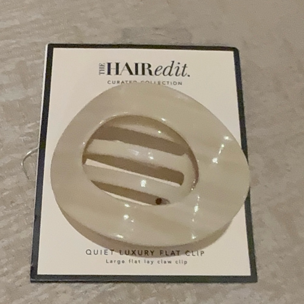 Hair Edit Cream Flat Clip - brand new